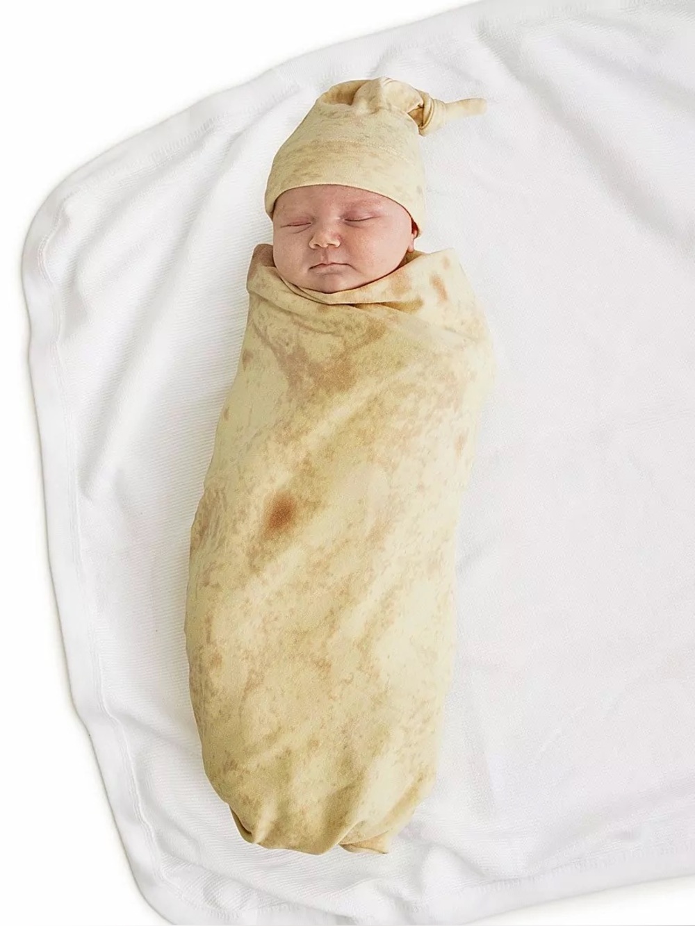 Uncommon Goods Tortilla Baby Blanket and Hat